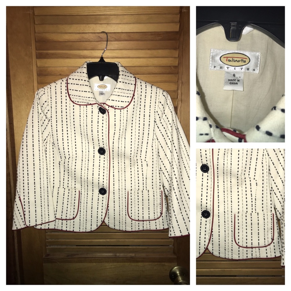 Talbots Blazer in Patriotic Red, White, and Blue